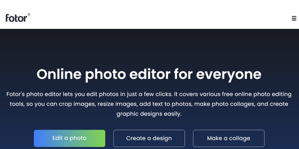 fotor free online photo editing